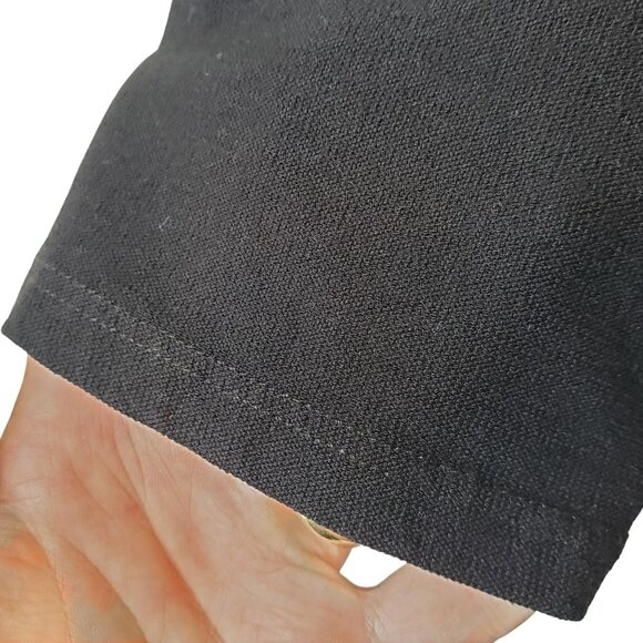 Eileen Fisher Black Full Zip Long Line Jacket Viscose Stretch Style J65 M Medium - Picture 12 of 12